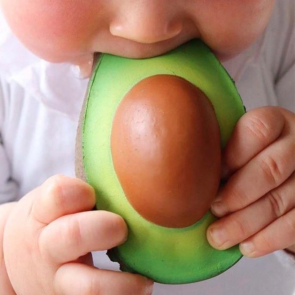 Oli & Carol: Arnold The Avocado - Rubber Baby Teether - Acorn & Pip_Oli & Carol