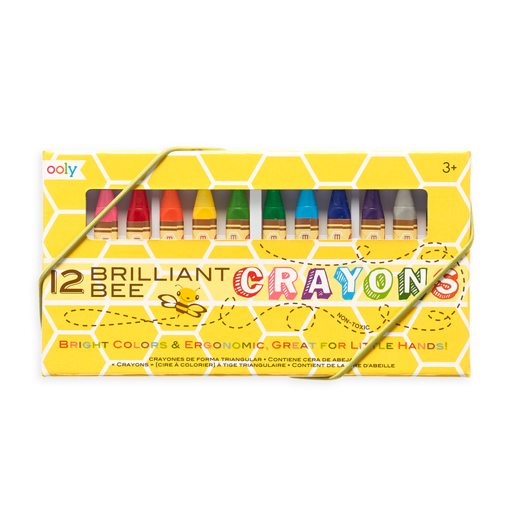 Ooly Brilliant Bee triangular crayons set of 12