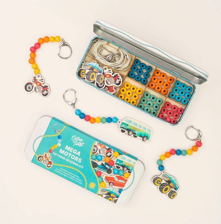 Cotton Twist: Mega Motors Keyring Beading Making Kit