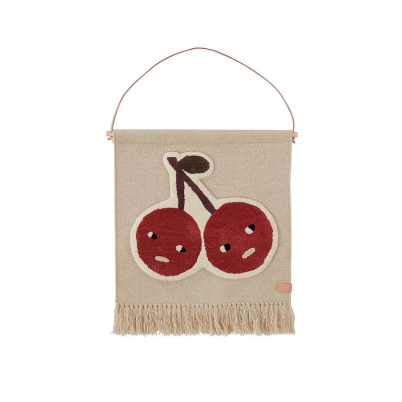 OYOY: Cherry On Top Wall Hanging Rug - Acorn & Pip_OYOY