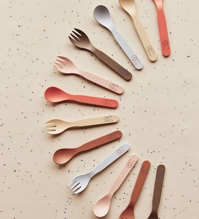 OYOY: Pullo Kid's Cutlery Set - Rose - Acorn & Pip_OYOY