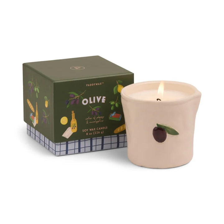 Paddywax: Bistro 8oz Ceramic Candle - Fig & Olive - Acorn & Pip_Paddywax