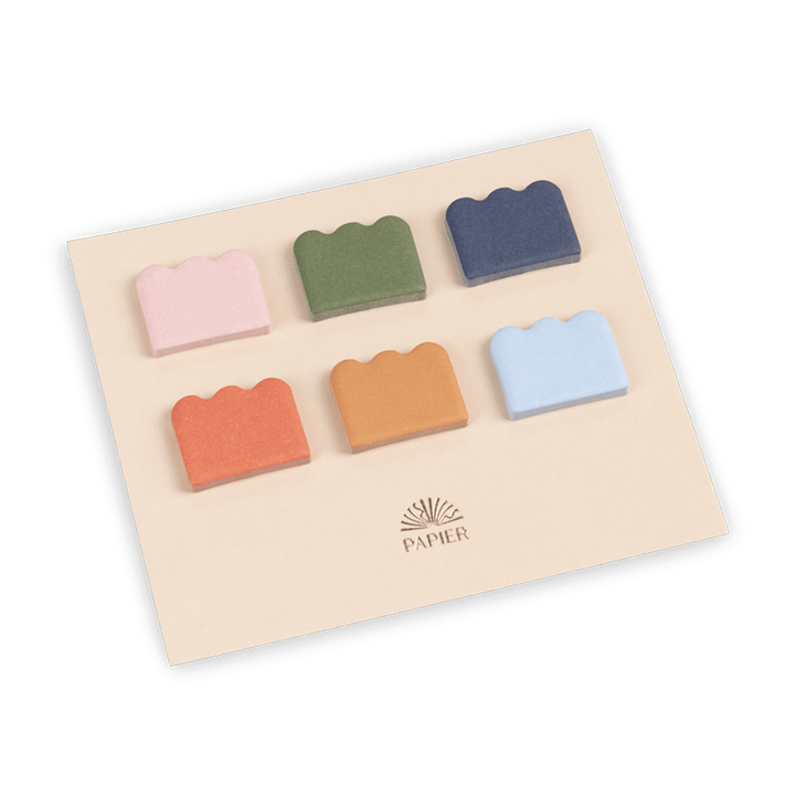 Papier Cloud sticky index tabs in six colours
