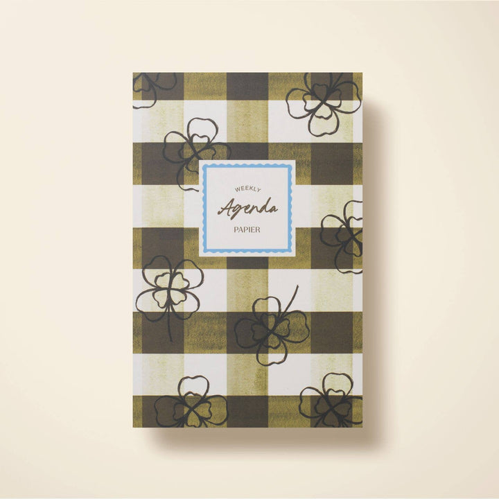 Papier Picnic Productivity gingham weekly planning pad