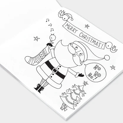 Rachel Ellen Designs: Santa Scene Colouring Book - Acorn & Pip_Rachel Ellen Designs