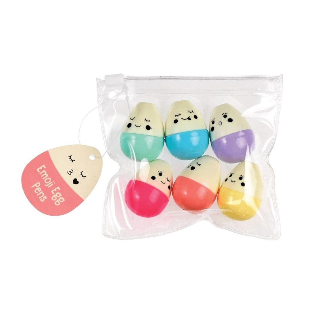 Rex: Emoji Egg Pens - Pack of 6 - Acorn & Pip_Rex