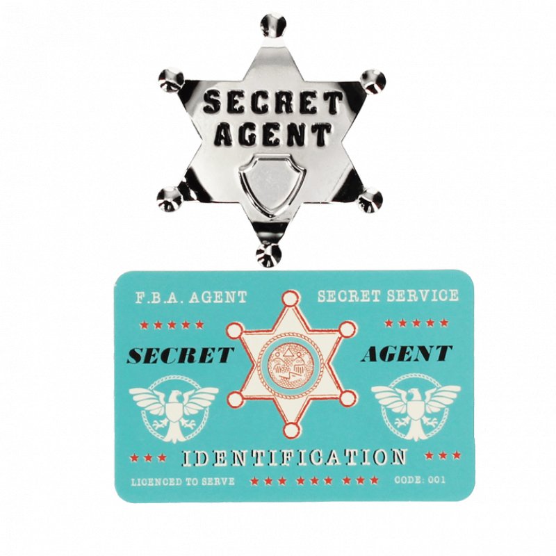 Rex: Secret Agent Badge - Acorn & Pip_Rex