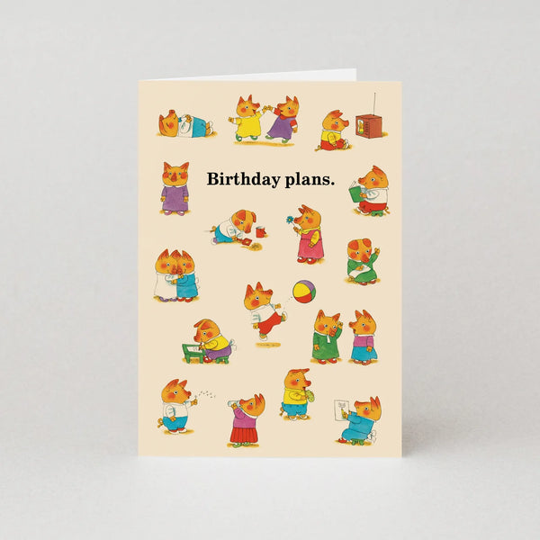 Studio Boketto Richard Scarry Birthday Plans Greetings Card