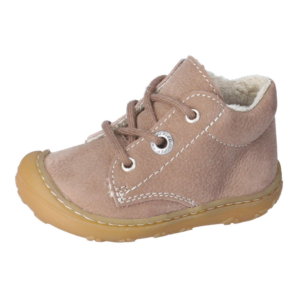 Ricosta: Corany Fluffy Lined Laced Boot - Mushroom / Schoko - Acorn & Pip_Ricosta