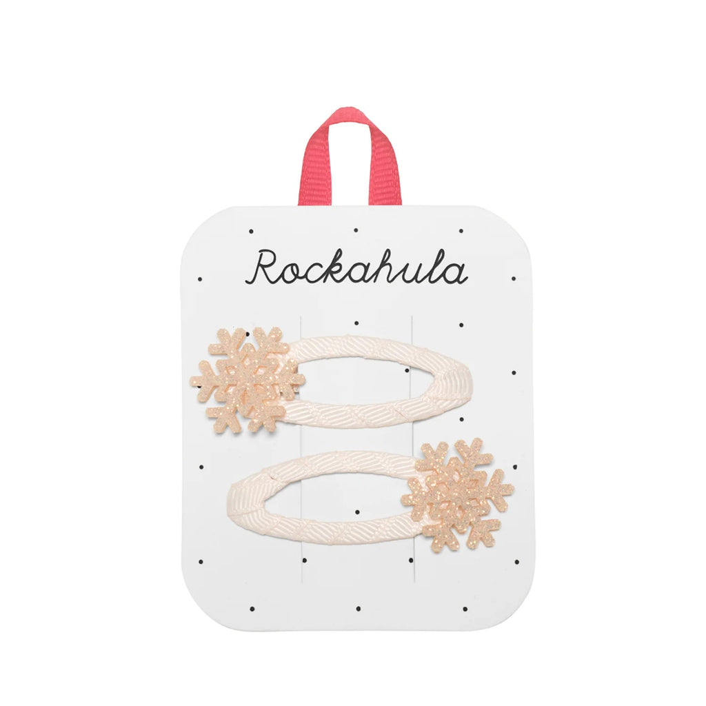 Rockahula: Shimmer Snowflake Clips - Acorn & Pip_Rockahula