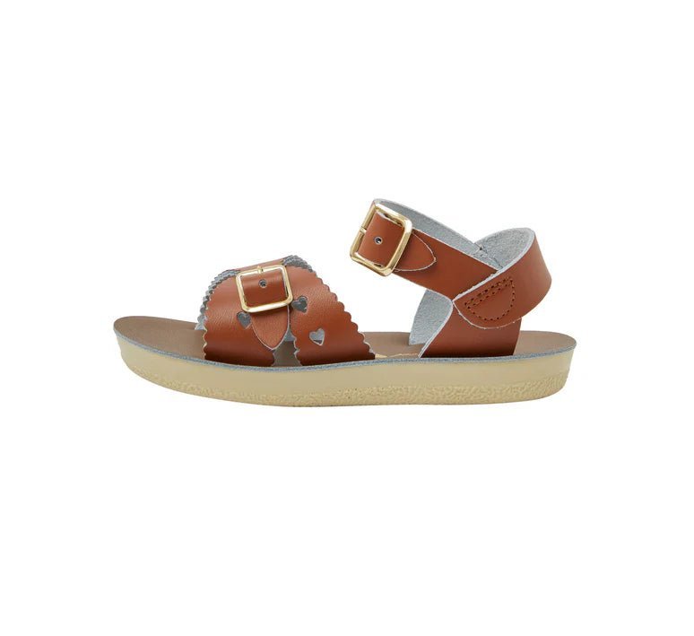 Salt - Water Sandals: Sweetheart Tan Kids Sandals - Acorn & Pip_Salt - Water Sandals