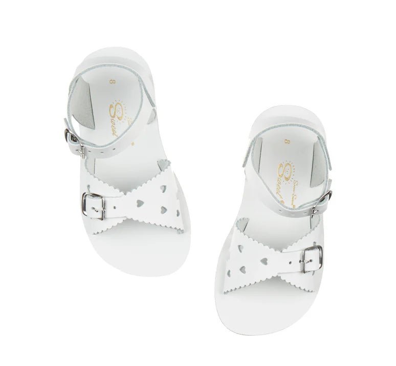 Salt - Water Sandals: Sweetheart White Kids Sandals - Acorn & Pip_Salt - Water Sandals