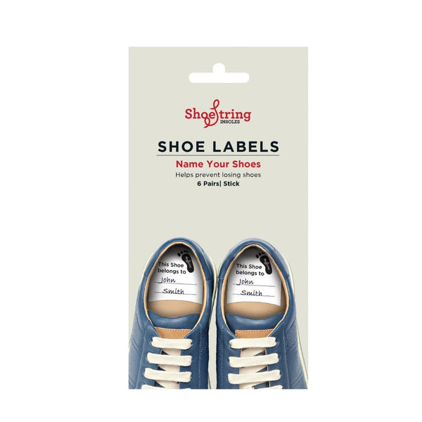Shoestring: Shoe Labels 6-Pack for School Shoes at Acorn Pip