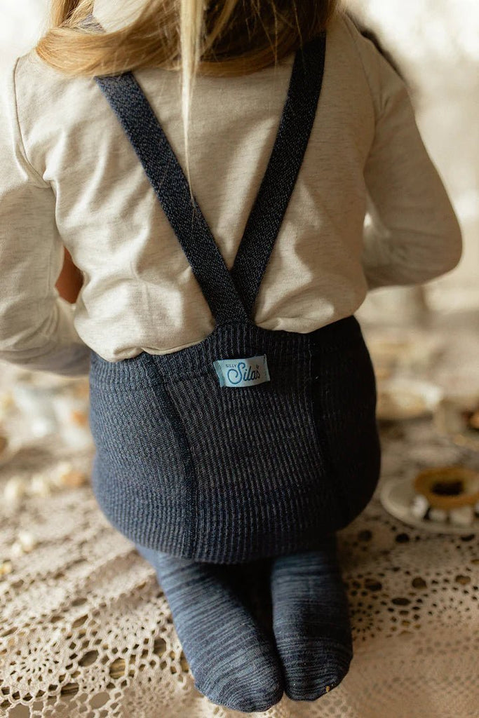 Silly Silas: Footed Tights - Denim - Acorn & Pip_Silly Silas