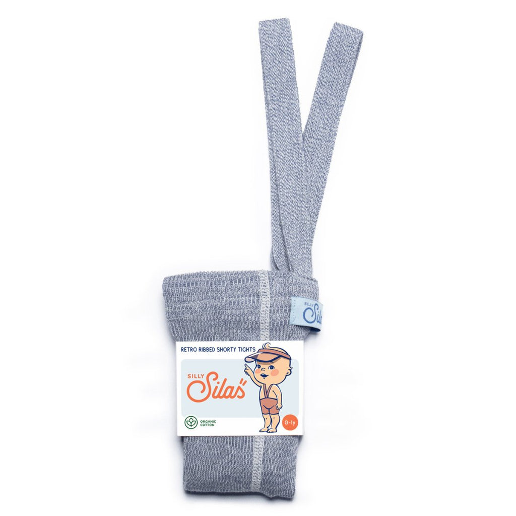 Silly Silas: Shorty Kids Tights - Marshmallow Sky - Acorn & Pip_Silly Silas