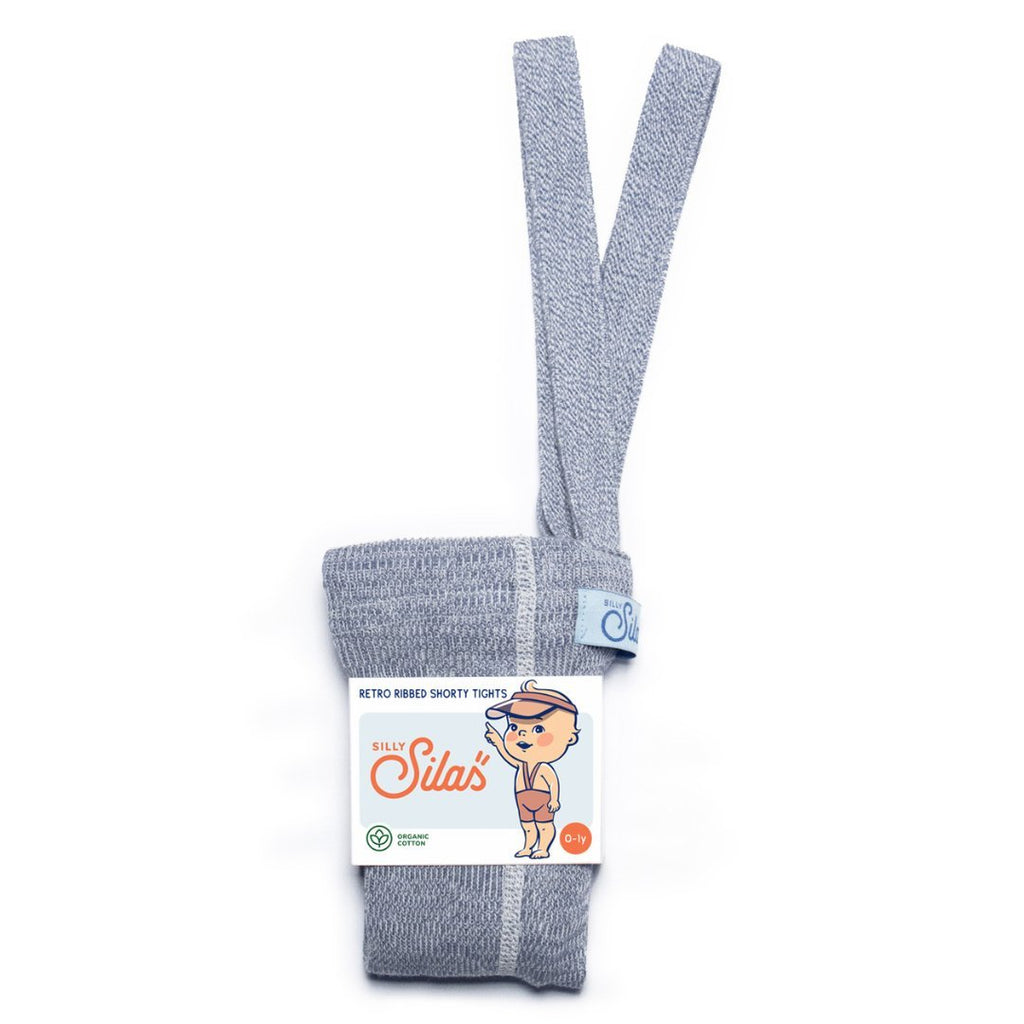 Silly Silas: Shorty Kids Tights - Marshmallow Sky - Acorn & Pip_Silly Silas