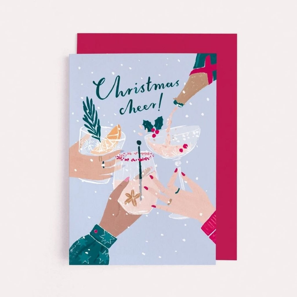 Sister Paper Co: Cheers Christmas Card - Acorn & Pip_Sister Paper Co