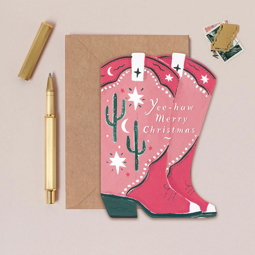 Sister Paper Co: Cowboy Boots Christmas - Acorn & Pip_Sister Paper Co