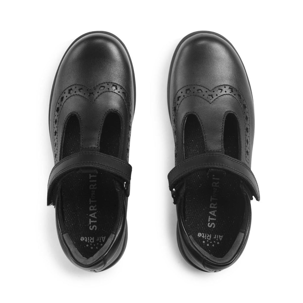 Start - Rite: Hope T - Bar School Shoes - Black Leather - Acorn & Pip_Start Rite