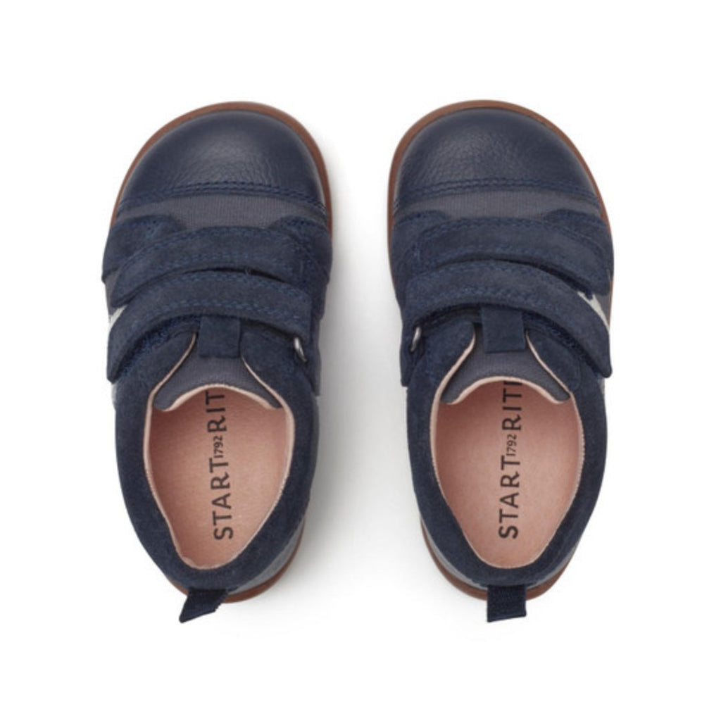 Start - Rite: Maze Riptape Shoes - Navy Blue - Acorn & Pip_Start Rite