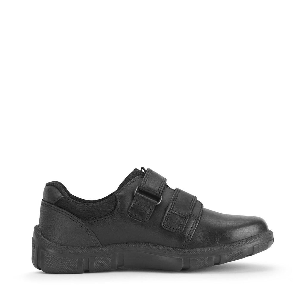 Start - Rite: Origin Velcro School Shoes - Black Leather - Acorn & Pip_Start Rite