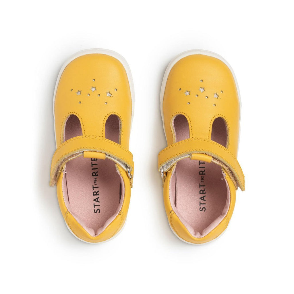 Start - Rite: Playground T - Bar Shoes - Yellow Leather - Acorn & Pip_Start Rite