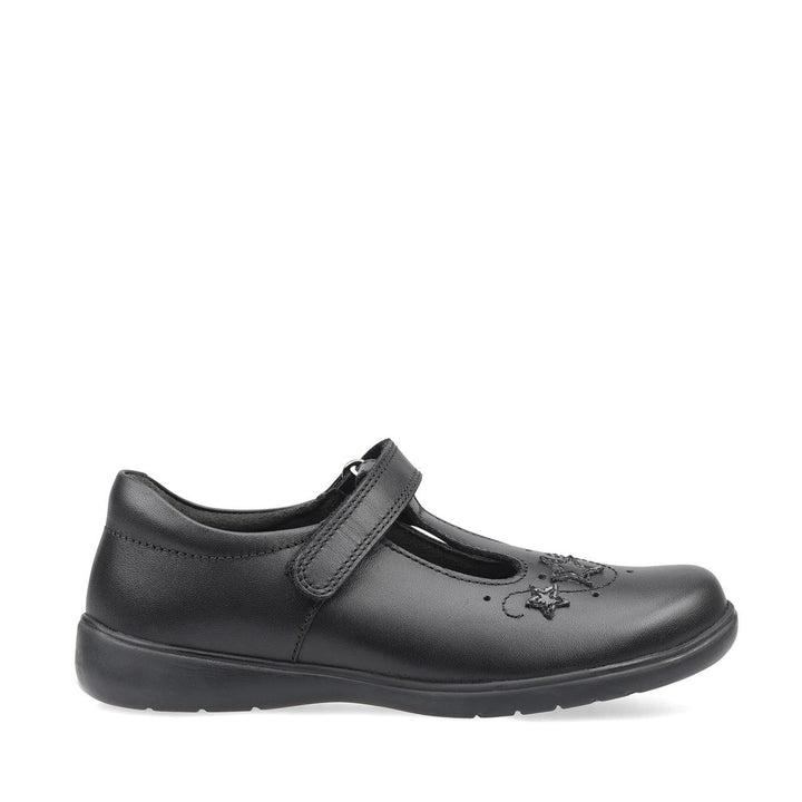 Start - Rite: Star Jump T - Bar Girls School Shoes - Black Leather - Acorn & Pip_Start Rite