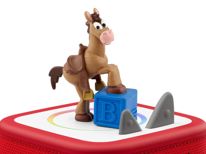 Toy Story 5 Bullseye Tonie on red Toniebox