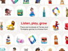 Tonies audio character collection and play illustration