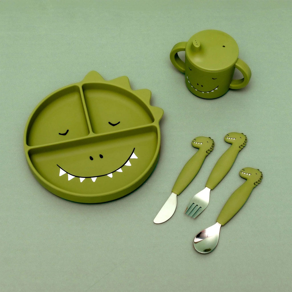 Trixie: Mr Dino - Divided Suction Plate - Acorn & Pip_Trixie