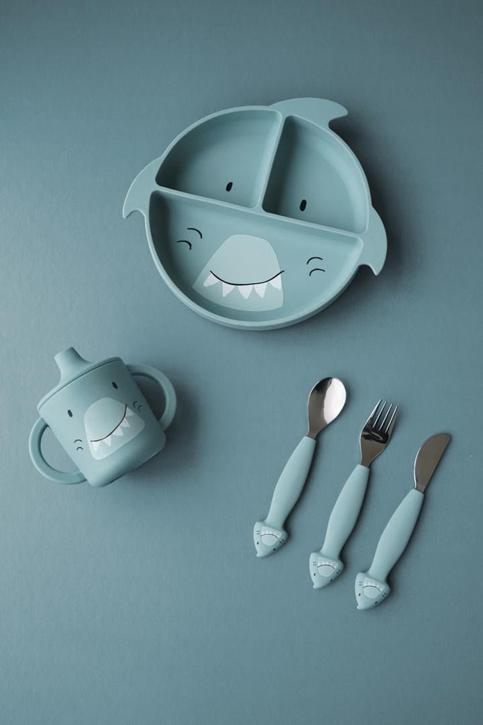 Trixie: Silicone Cutlery Set 3 - pack - Mr. Shark - Acorn & Pip_Trixie