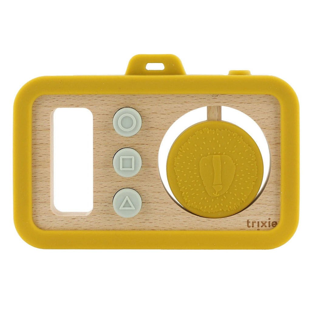 Trixie: Wooden silicone baby camera - Mr Lion - Acorn & Pip_Trixie