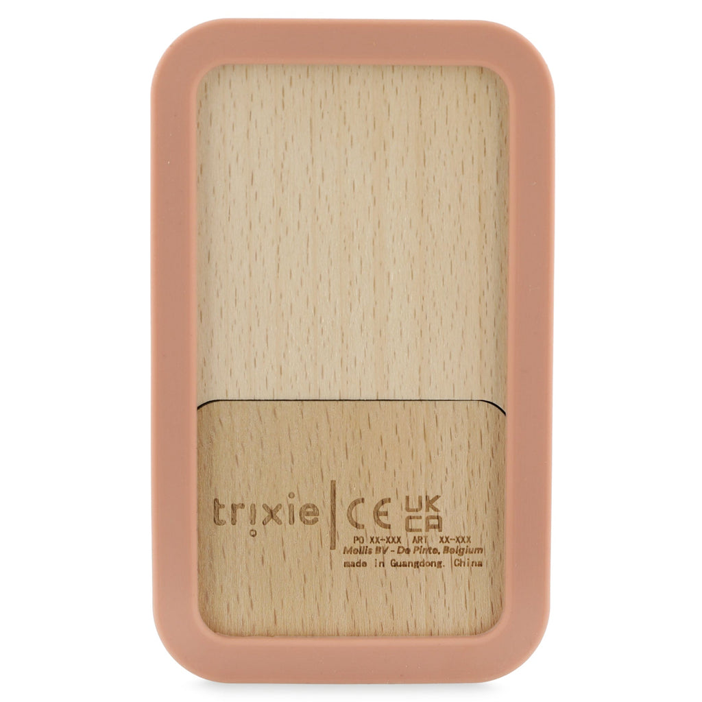 Trixie: Wooden silicone baby phone - Mrs Cat - Acorn & Pip_Trixie