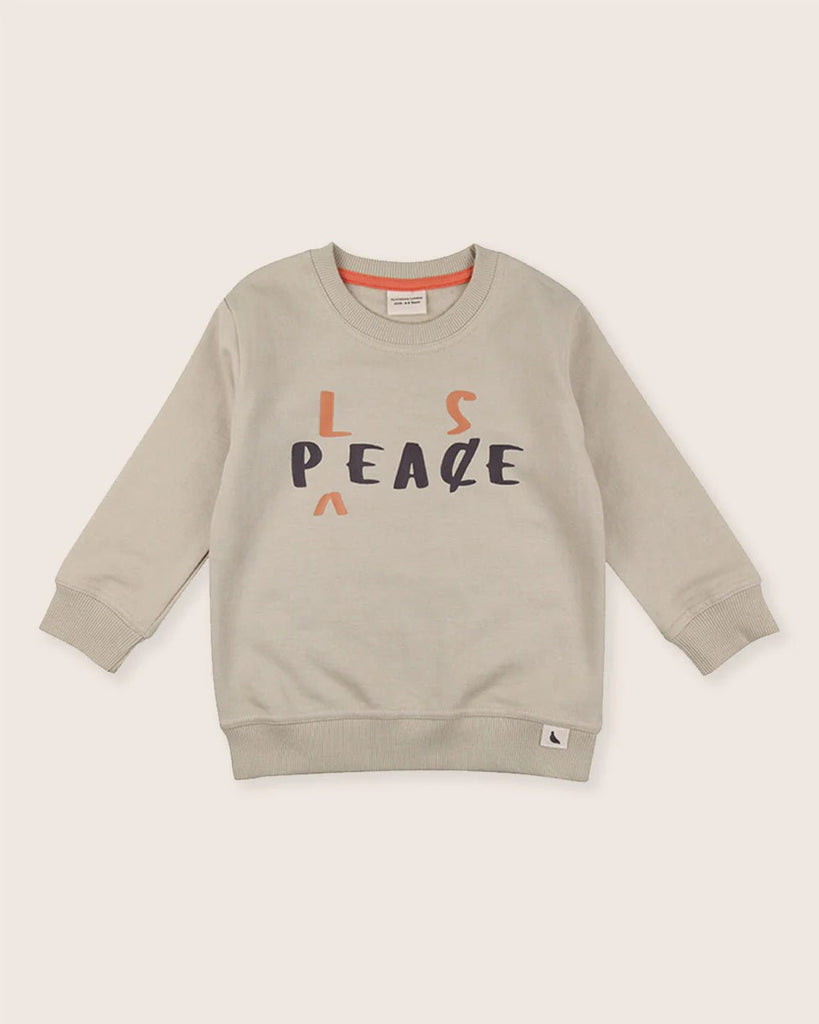 Turtledove London: Peace Please Sweatshirt - Acorn & Pip_Turtledove London