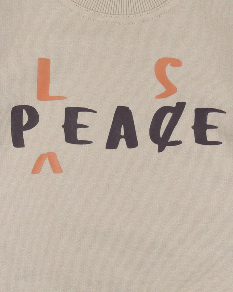 Turtledove London: Peace Please Sweatshirt - Acorn & Pip_Turtledove London