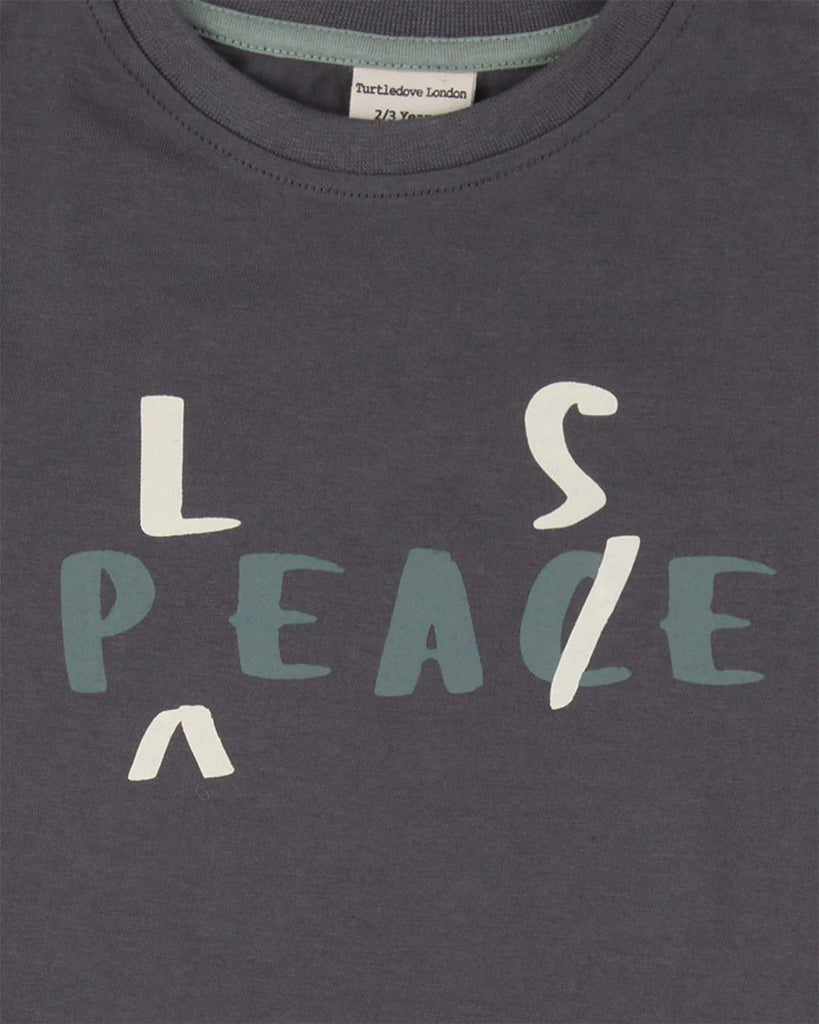 Turtledove London: Peace Please T-Shirt - Acorn & Pip_Turtledove London