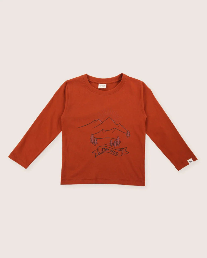 Turtledove London: Wild Mountains Long Sleeved Top - Acorn & Pip_Turtledove London