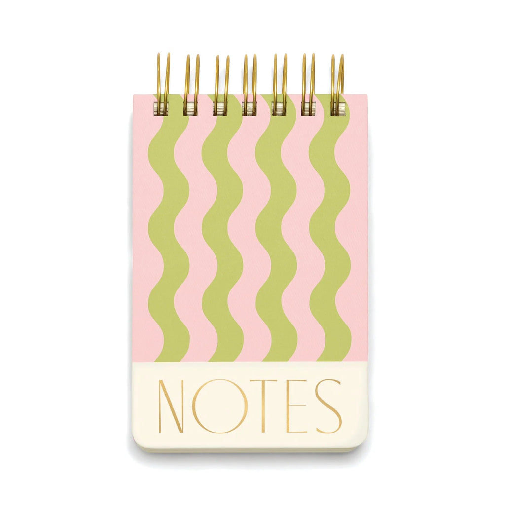 Twin Wire Notepad Wavy Stripes - Acorn & Pip_Acorn & Pip