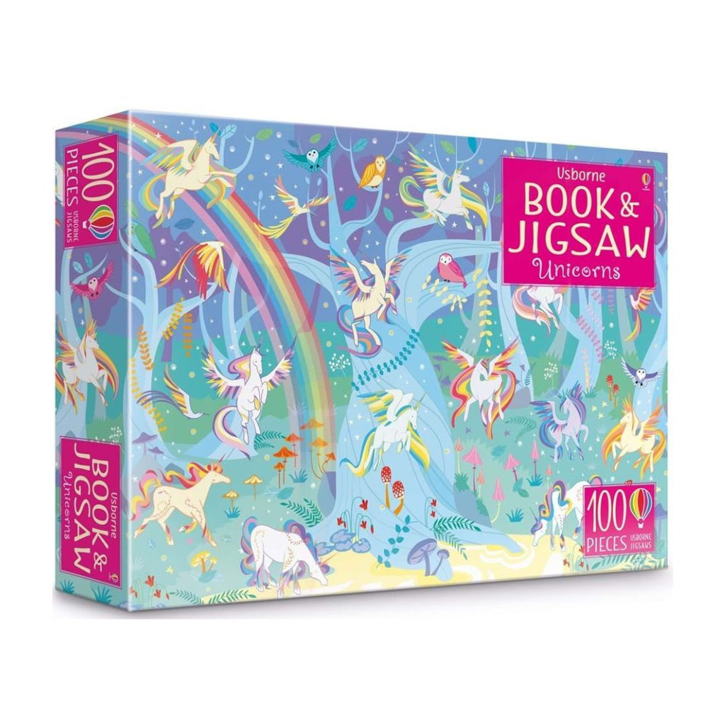 Usborne: Book & 100-piece Jigsaw : Unicorns - Acorn & Pip_Bookspeed