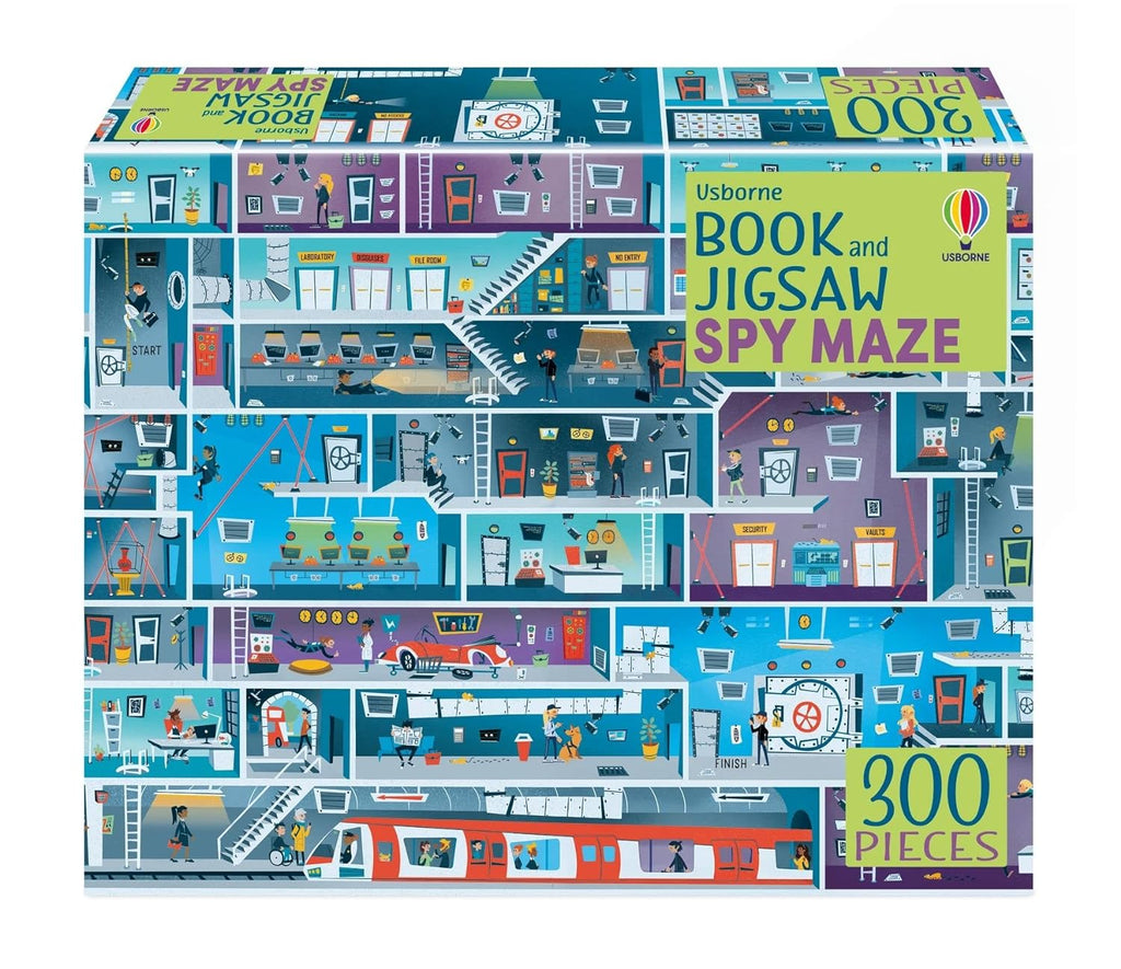 USBORNE BOOK AND JIGSAW: SPY MAZE - Acorn & Pip_Bookspeed