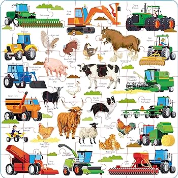 Usborne Book & Jigsaw: Farm - Acorn & Pip_Bookspeed