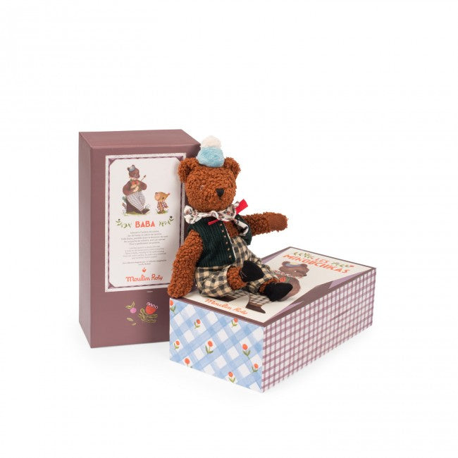 Moulin Roty: Baba the Large Bear - Les Minouchkas - Soft Toys for Kids at Acorn & Pip