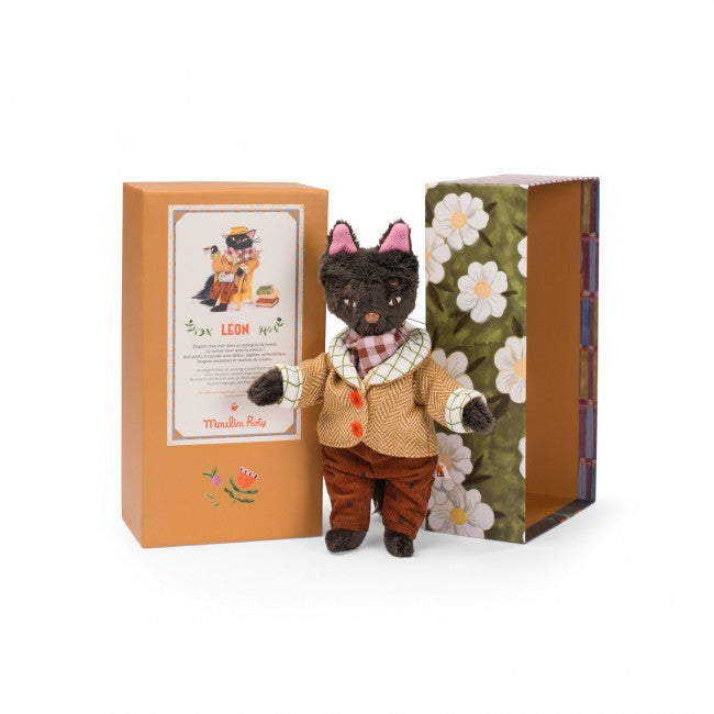 Moulin Roty: Léon the cat Les Minouchkas - Soft Toys for Kids at Acorn & Pip