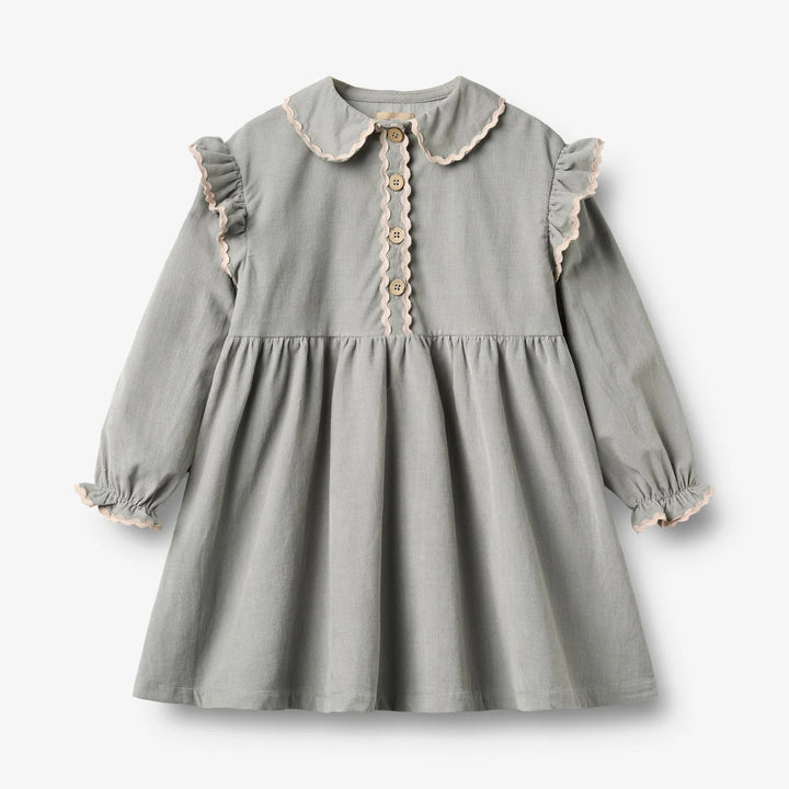Alissa Slightly Blue corduroy dress