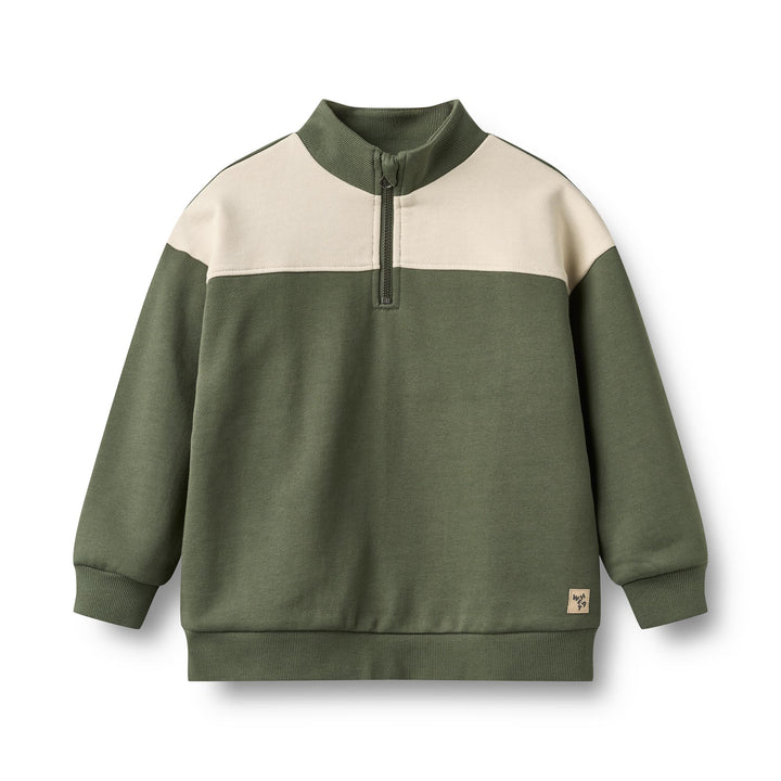 Wheat Matteo Thyme half-zip sweatshirt