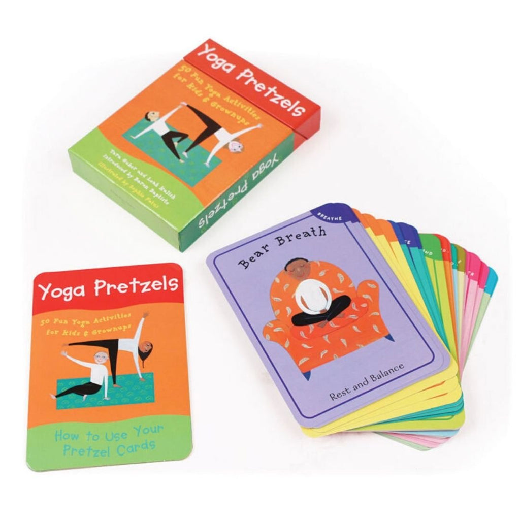 Yoga Pretzels - 50 Activity Cards - Acorn & Pip_Bookspeed