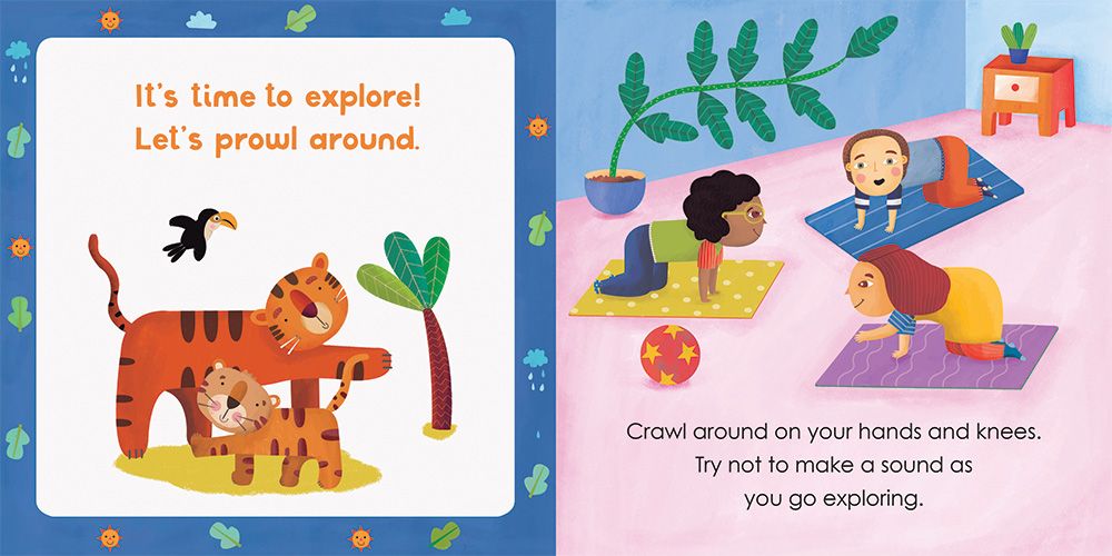 Yoga Tots: Happy Tiger - Board Book - Acorn & Pip_Bookspeed