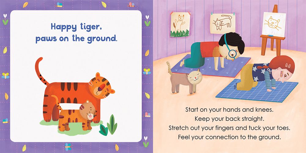 Yoga Tots: Happy Tiger - Board Book - Acorn & Pip_Bookspeed