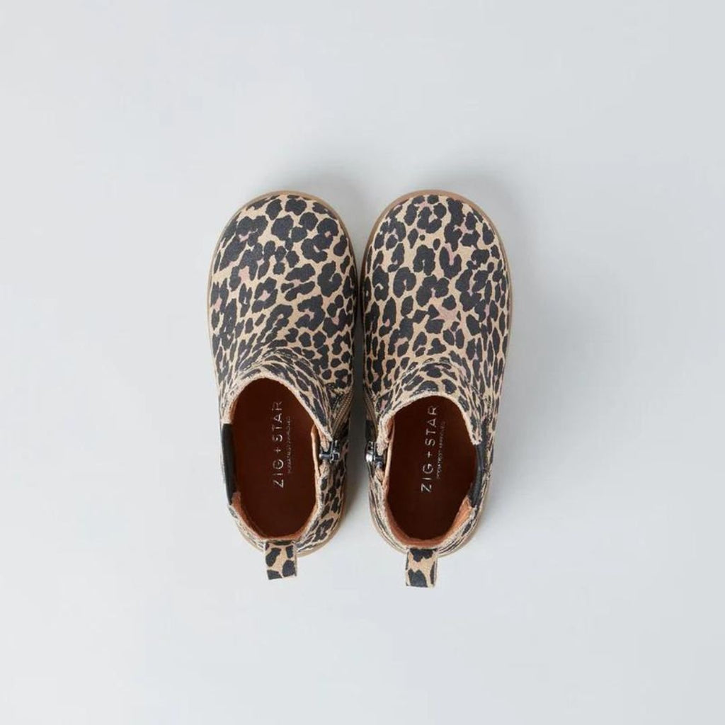 Zig + Star: Rockit Kids Boot - Animal Print - Acorn & Pip_Zig + Star