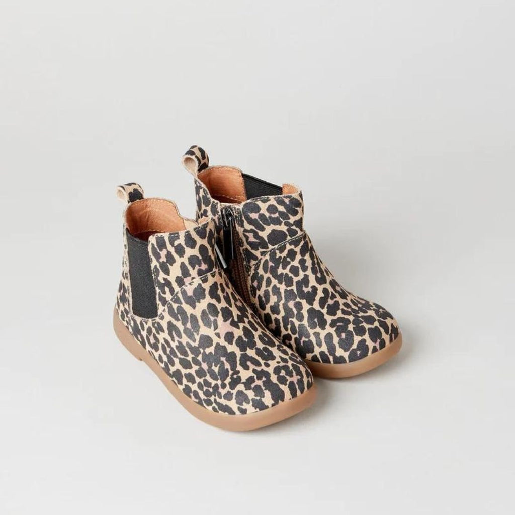 Zig + Star: Rockit Kids Boot - Animal Print - Acorn & Pip_Zig + Star